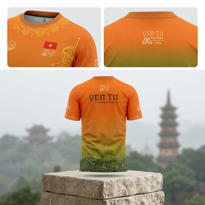 Camiseta de Maratón Personalizada, Ropa Deportiva Ligera de Secado Rápido, OEM ODM al por Mayor, 95% Algodón, 5% Elastano, Venta al por Mayor desde Vietnam - Product Image 3