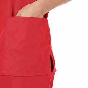 Conjunto de uniforme médico blanco para mujer, ropa de trabajo, traje de esteticista, blusa y pantalones médicos - Product Image 3