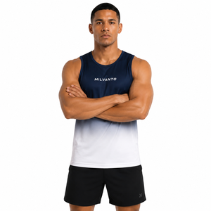 New Arrival Men Custom Tank <b>Top</b> | High Quality 100% Polyester O-neck Sublimation Printed Gym Vest | Moisture Wicking <b>Sleeveless</b> - Product Image 4
