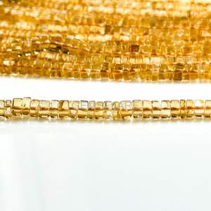 Natural Citrine Smooth Heishi Beads Loose Gemstone Beads Strand 4-5MM Citrine Beads For Jewelry Making Wholesale Bulk Supplies - Product Image 3