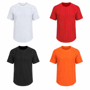 Wholesale High Quality Unisex Sports Uniform Short Sleeve V-neck Sublimation Baseball Jersey Custom Breathable Quick Dry 100% - Product Image 2