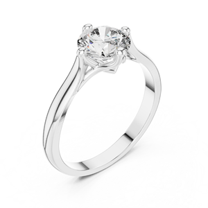 Star Round Cut Lab Grown Solitaire <b>Ring</b> <b>Set</b> in 18KT White Gold Certified for Party Wedding Daily Use Luxury Gifting for <b>Women</b> - Product Image 1