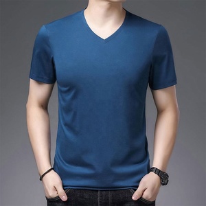 T-shirt uni pour homme 100% coton col rond Nouveauté 2025 T-shirt homme Derniers modèles personnalisés - Product Image 5