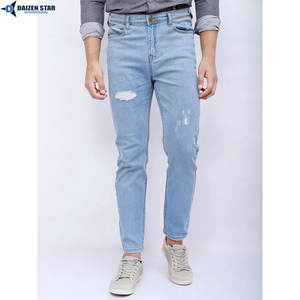 Jean en denim streetwear d'hiver pour homme de qualité supérieure, 100 % coton, coutures durables, respectueux de l'environnement, fabrication directe sous marque privée - Product Image 2