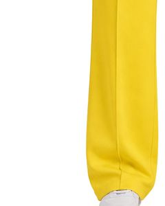 Pantalon de jogging ample jaune vif taille haute pour femme, coupe décontractée, style streetwear, idéal pour le quotidien, personnalisable par le fabricant - Product Image 3