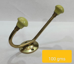 ที่แขวนเสื้อและหมวกติดผนังสองชั้นทำจากทองเหลืองที่แขวนเสื้อผ้าที่แขวนผ้า - Product Image 2