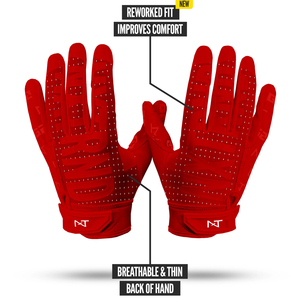 Gants de football américain 7v7 en gel de silicone de haute qualité, personnalisables avec logo, pour receveurs, durables, antidérapants, pour jeunes et adultes, avec logo en caoutchouc. - Product Image 3