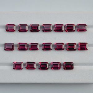 Pierre précieuse naturelle grenat Umbalite 6x8mm, forme octogonale facettée, vente en gros, pierre de grenat non traitée pour la fabrication de bijoux sur mesure - Product Image 1