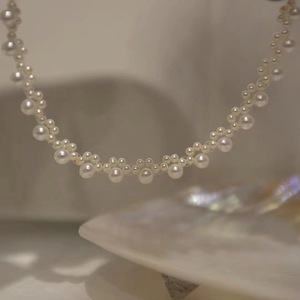 Natural Freshwater <b>Pearl</b> Cat Paw Necklace 14K Gold Injection Luxury Fashion <b>Choker</b> Accessory Niche Design by Internet Celebrity - Product Image 4