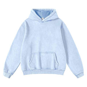 Custom Acid <b>Wash</b> Cropped Hoodie for <b>Men</b> Sun Faded Cut Edge Raw Hem Embroidered Distressed Patch 100% Cotton No Pocket Front XS - Product Image 4