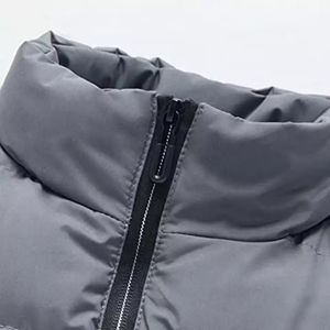 Wholesale Uniquen Enterprises <b>Men's</b> Sporty 100% Polyester Casual Puffer Sleeveless Jacket <b>Vest</b> Stylish Stand Collar Winter - Product Image 2