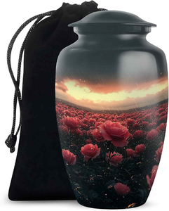 Wholesale Metal Cremation Urns <b>for</b> Adult Human <b>Ashes</b> Modern Design Funeral Supplies <b>Casket</b> Memorial Keepsake - Product Image 1