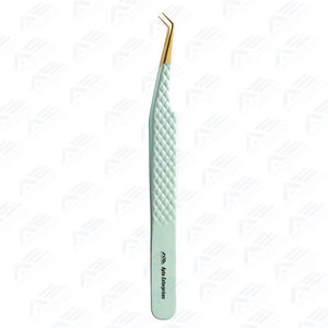Pinces à cils en acier inoxydable abordables avec taille et logo personnalisables, vente en gros de pinces à cils sur mesure pour extensions de cils - Product Image 6