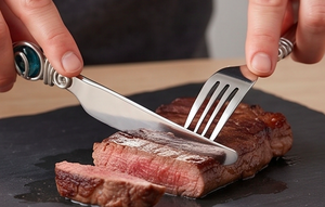 Superior Quality Spoon Fork <b>Knife</b> <b>Set</b> Silver Polished Stainless Steel With Inlay Handles Ideal For Hotel Wedding And resort - Product Image 6