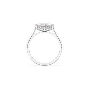 REYES Marquise Cut 1.17 Carat Lab Grown Diamond Engagement Ring in 14K White Gold Rhodium Plated Fine Jewelry For Women - Product Image 5