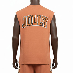 Chaleco Blanco Personalizado para Hombre, Estilo Vintage, Holgado, Transpirable, sin Mangas, con Serigrafía del Fabricante - Product Image 2