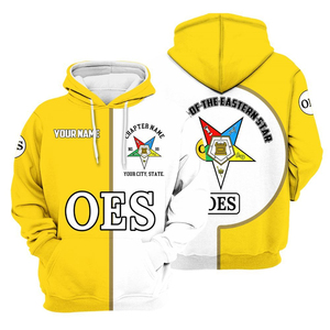 Sudaderas con Capucha Personalizadas, Impermeables, Antiarrugas, con Estampado Masónico por Sublimación - Product Image 1