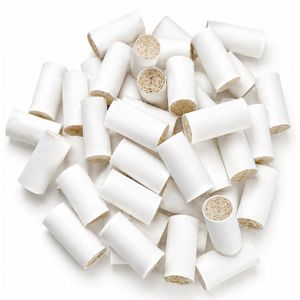 LIPTIPS Filtres à cigarettes et cigares en écorce de maïs naturelle, écologiques et biodégradables |   Couleur blanche | Taille 9x20mm - Product Image 1