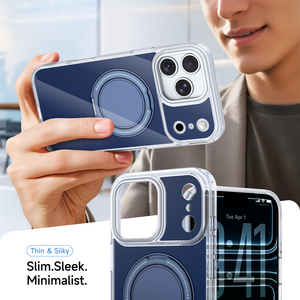 Funda Magnética Transparente Delgada para iPhone con Soporte 360 - Product Image 5