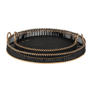 Coastal Large Set de 2 Bandejas de Bambú 24 \ "y 30 \" Redondas 30 \ "X 30 \" X 4 \" - Product Image 6