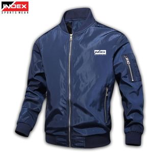 Chaqueta Deportiva con Cierre para Hombre, Marca INDEX, Resistente al Viento, Manga Larga, Cuello Alto, Ligera, de Poliéster, Color Sólido, para Primavera - Product Image 6