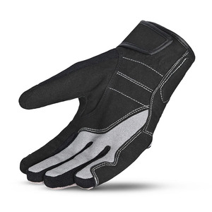 Gants de moto en cuir véritable avec rembourrage renforcé, compatibles avec les écrans tactiles, imperméables, pour sports de plein air, Alpha Racing, nouvelle tendance - Product Image 3