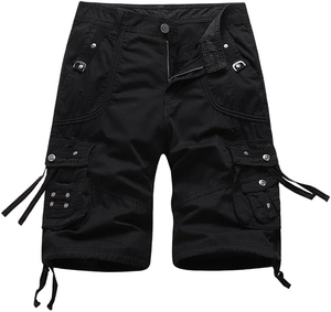 Glory Sale Latest Design Solid Anti-Wrinkle Canvas Polyester/Cotton <b>Men</b> Cargo Shorts OEM Service <b>Drawstring</b> Closure Wholesale - Product Image 4