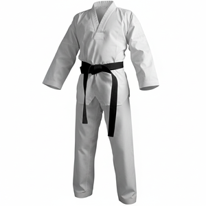 ชุดเทควันโดสีแดง ดำ น้ำเงิน เหลือง ผ้าโพลีคอตตอน 65/35 น้ำหนักเบา สำหรับฝึกซ้อมพูมเซ - Product Image 1