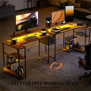 Escritorio de Oficina en Forma de L, Escritorio para Computadora (Solo Escritorio) - Product Image 2