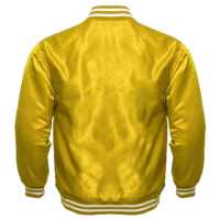 Blouson Bomber Unisexe en Soie Satinée à Col Montant, Style Baseball Personnalisé, Tendance, Décontracté, Hiver, Style Urbain, pour Hommes