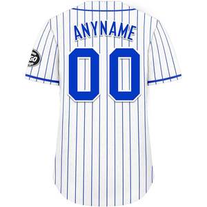 Maillot de baseball personnalisé à séchage rapide pour adultes et jeunes, uniforme d'équipe de softball à fines rayures et respirant avec chemise de sport à boutons - Product Image 3