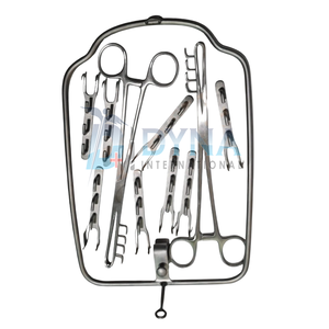 Kit de Cirugía de Rumenotomía Veterinaria de Alta Calidad, 11 Piezas, Instrumentos Veterinarios con Certificación CE para Animales Grandes - Product Image 2