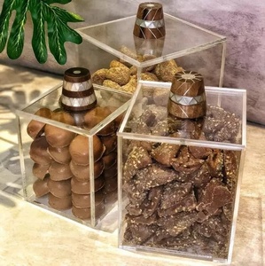 Tốt Nhất Bán Mảnh Bằng Gỗ Nắp Acrylic Jar Hộp Hoặc Hộp Lưu Trữ Chất Lượng Cao Giá Rẻ Giá Nhà Máy Trực Tiếp Bán Rõ Ràng Acrylic Jar Hộp - Product Image 6