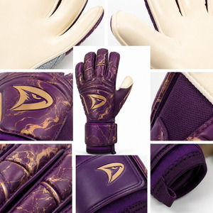 Guantes de Portero de Fútbol sin Correa |   Guante de látex de corte negativo con puño elástico |   Miami Teal Venta al por Mayor OEM - Product Image 6