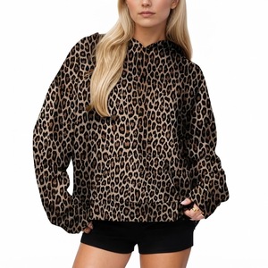Factory Price Women <b>Red</b> <b>Hoodie</b> With Checkered Bow Print Drop-Shoulder Knitted Cotton Sweatshirt Autumn Wear With Custom Logo - Product Image 6