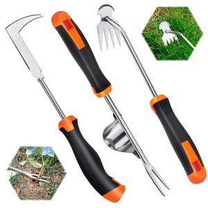 Ensemble de 3 outils de désherbage en acier trempé - Outils de jardin en gros d'Inde - Product Image 4