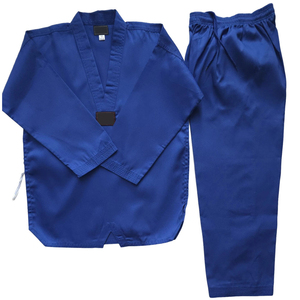 Uniformes de Karate Unisex de Color Azul, Traje de Artes Marciales, Trajes de Bjj Gi, Uniforme de Karate, Traje de Taekwondo Transpirable para Adultos - Product Image 1