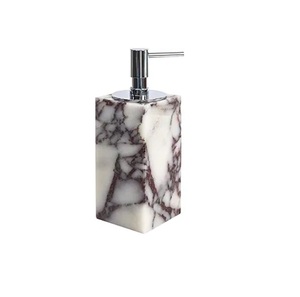 Hot Selling Rectangular Shape Classic Design Marble Finished Soap <b>Dispenser</b> <b>Bottle</b> With Metal Pump & Polished Perfect For Soap - Product Image 1