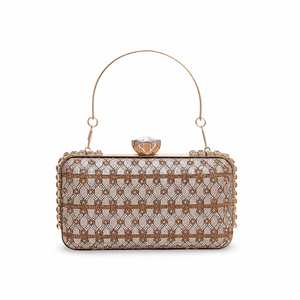 Pochette de soirée dorée pour mariée P15563 - Product Image 3