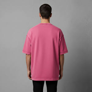 T-shirts personnalisés pour hommes, style hip-hop, 100% coton, logo imprimé sur mesure, respirants, écologiques, coupe ample pour hommes - Product Image 5