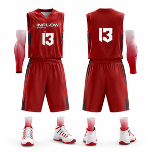 Uniformes de Baloncesto de Doble Cara de Alta Calidad, Uniformes de Baloncesto Juveniles, Uniformes de Equipo de Baloncesto de Malla Tejida - Product Image 4