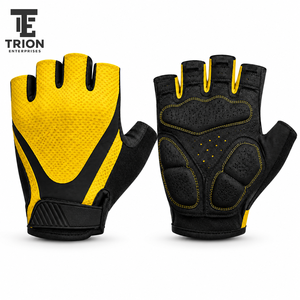 Gants de cyclisme pour hommes et femmes, pour vélo de route et de montagne, respirants, demi-doigts, antidérapants, absorbant les chocs, rembourrés, pour Fitness - Product Image 4