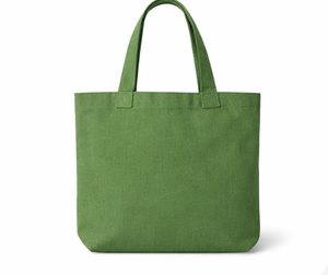 Custom logo Cotton Cloth embroidered Cotton <b>Canvas</b> Shopping Bags Printed green <b>Tote</b> Grocery Zipper <b>Canvas</b> <b>Totes</b> - Product Image 2