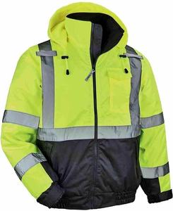 Veste d'hiver de sécurité haute visibilité réfléchissante pour le travail de construction, vente en gros, très demandée - Product Image 4