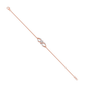 Graduated Pear-Shaped Cluster Diamond Beaded <b>Bangle</b> <b>Bracelet</b> - Product Image 4