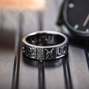 Anillo de Graduación Universitario Personalizado BOJ School Ring 068, Anillo de Colegio Secundario para Ella, con Piedra de Nacimiento, Plata 925, ¡Oferta! - Product Image 2