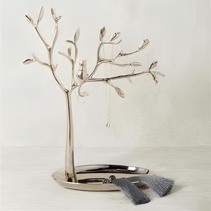 Modern Metal Jewelry Organizer Stand <b>Earring</b> <b>Holder</b> Display Rack Necklace Storage Stand for Necklace and Ring Display - Product Image 6