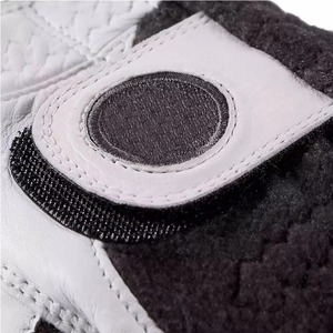 Golf Gloves Right Hand Breathable <b>Outdoor</b> Genuine Leather Non Slip <b>Hook</b> and Loop Closure Unisex Sports Glove - Product Image 3