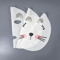 Mascarilla Facial de Tela No Tejida con Estampado de Conejo Y154-13, Modelo 03221, Origen Guangzhou, 8 Unidades, OEM/ODM, Diseño de Dibujos Animados