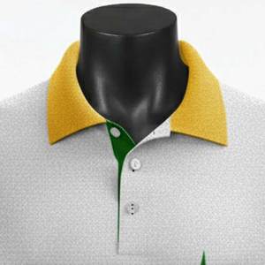 Chemises pour hommes en coton tricoté respirant, à manches courtes, avec poche unie, boutonnées, personnalisables avec logo brodé, 180g - Product Image 4